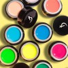 Solid color gel paint
