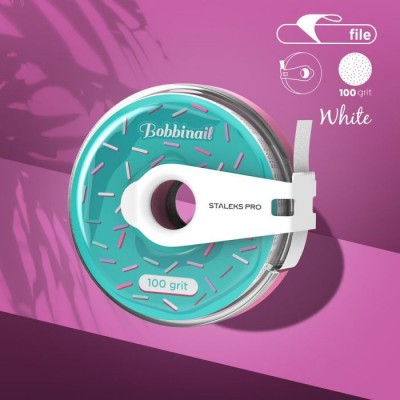 Disposable white abrasive tape EXPERT in a plastic case 100 grit
