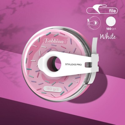 Disposable white abrasive tape EXPERT in a plastic case 180 grit