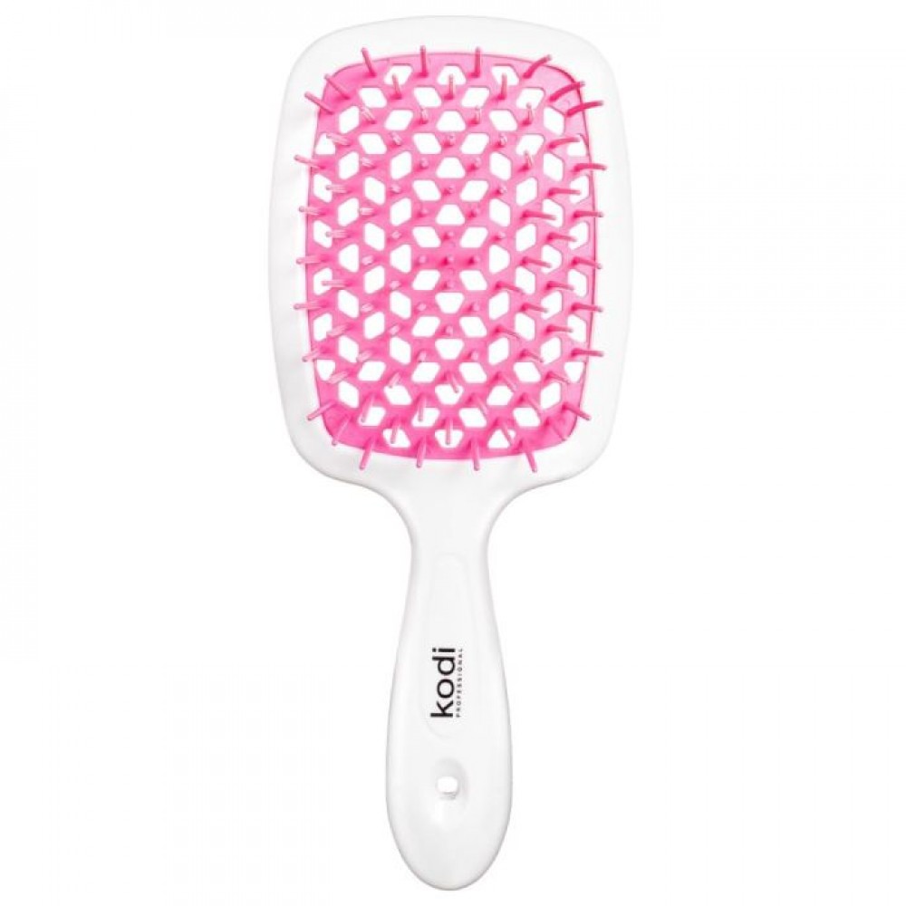 Βούρτσα μαλλιών Soft Touch White/Pink