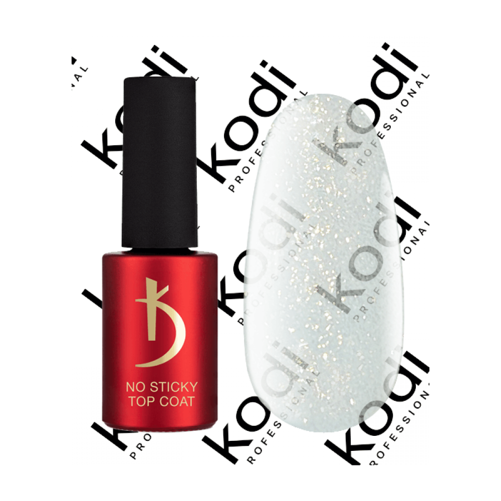 No Sticky Top Coat Sparkle Gold 7 ml.