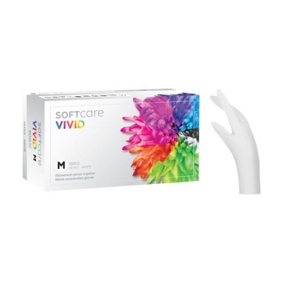 Soft Care Vivid Γάντια Νιτριλίου - Λευκό - M (100τεμ)