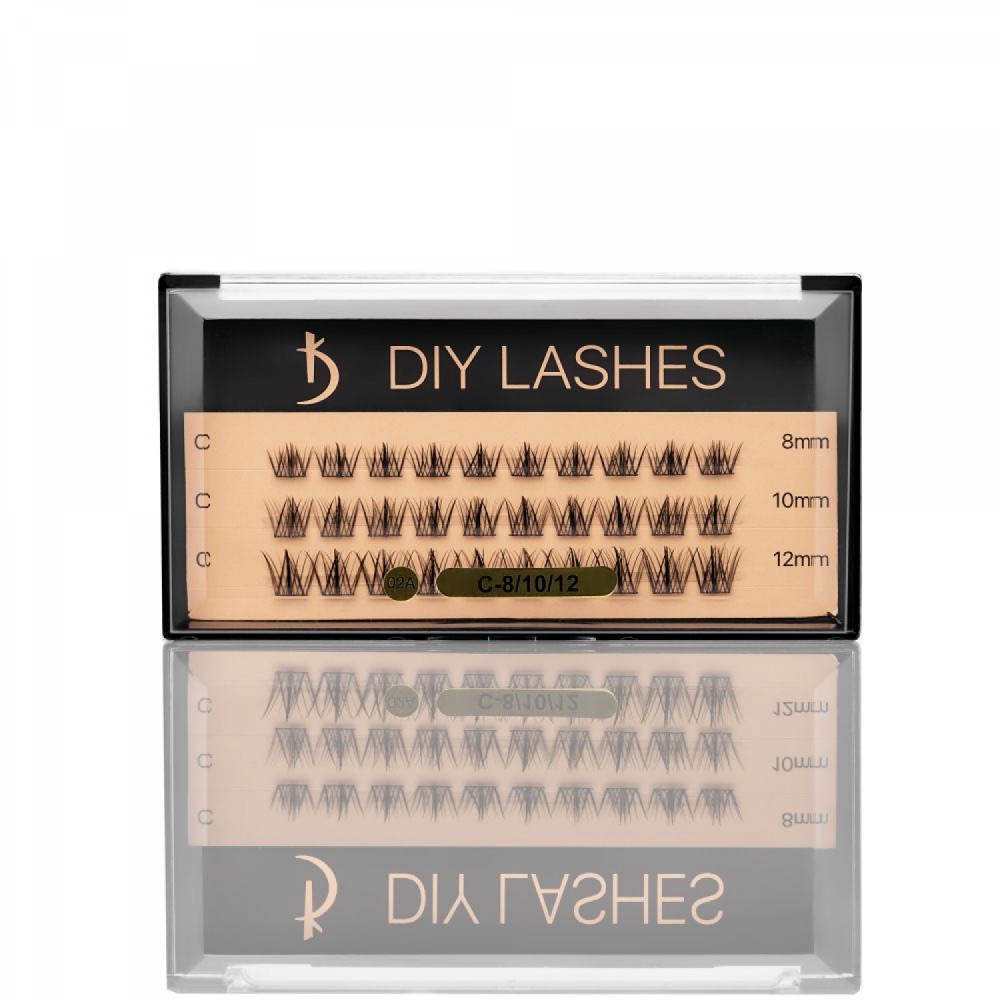 Βλεφαρίδες σε Τούφες DIY LASHES 03B (0.07 C-8mm, 10 mm, 12 mm)