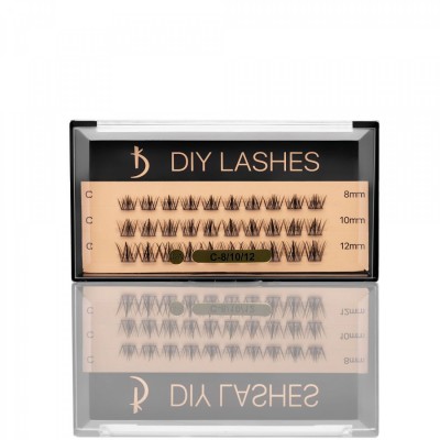 Βλεφαρίδες σε Τούφες DIY LASHES 02A (0.07 C-8 mm, 10 mm, 12 mm)
