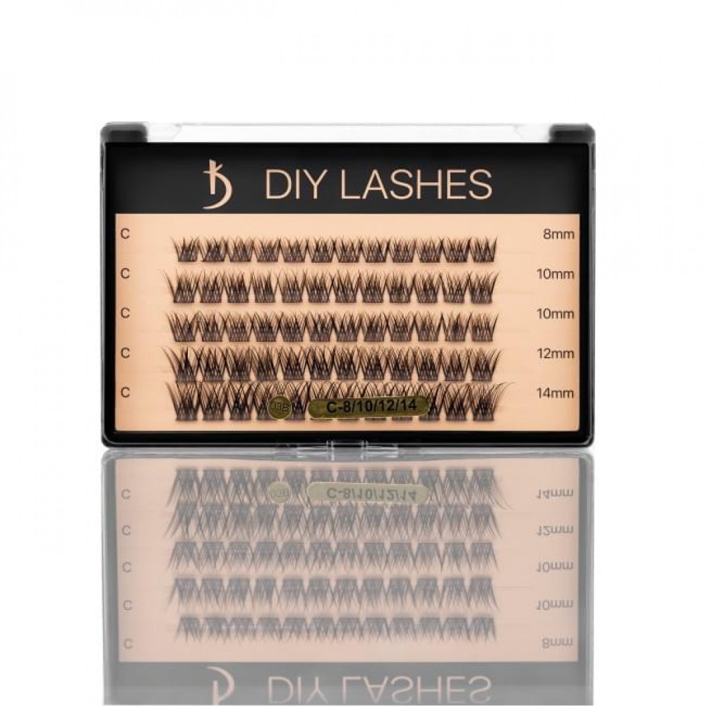 Βλεφαρίδες σε Τούφες DIY LASHES 03B (0.07 C-8mm, 10 mm, 12 mm)