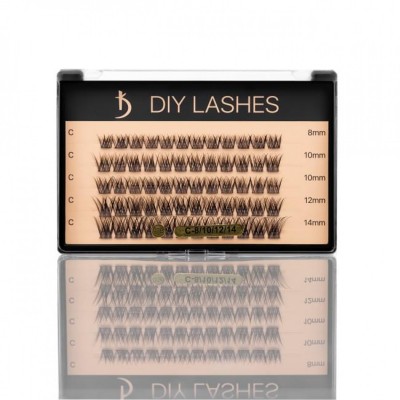 Βλεφαρίδες σε Τούφες DIY LASHES 03B (0.07 C-8mm, 10 mm, 12 mm)