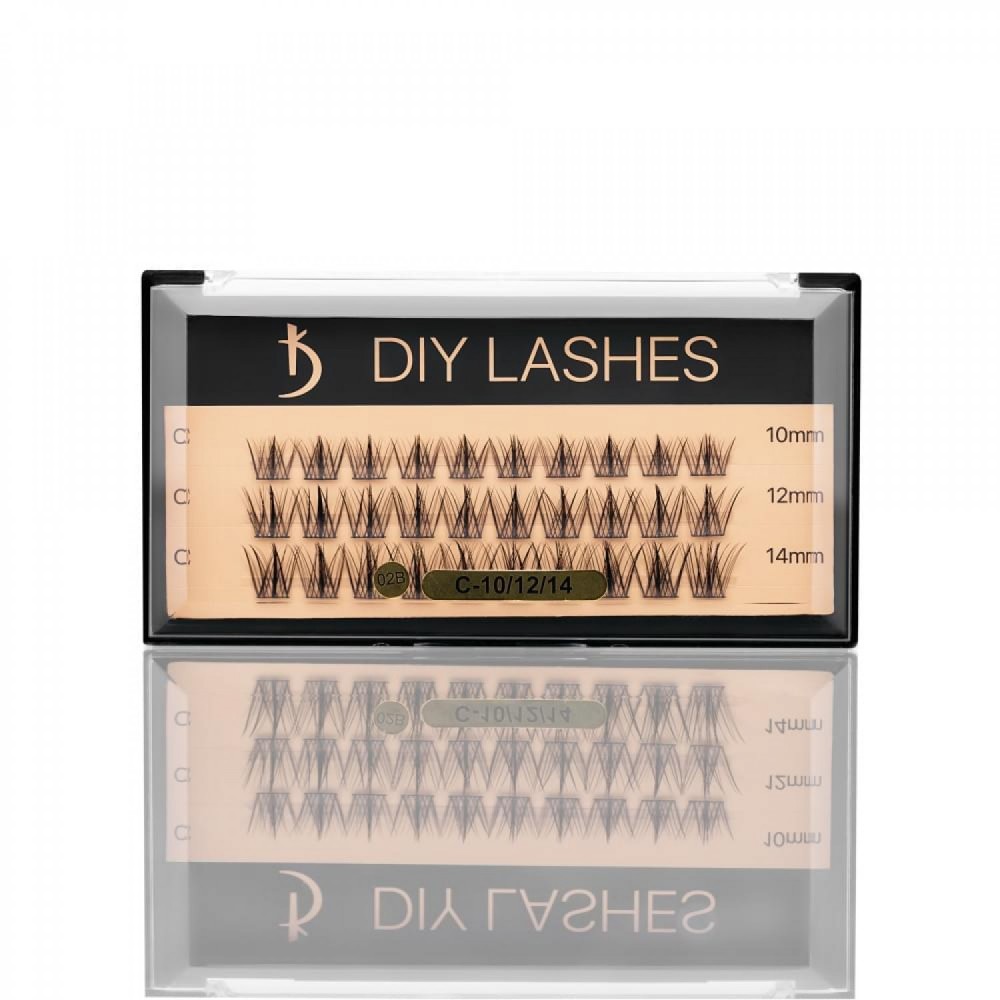 Βλεφαρίδες σε Τούφες DIY LASHES 02B (0.07 C- 10 mm, 12 mm)