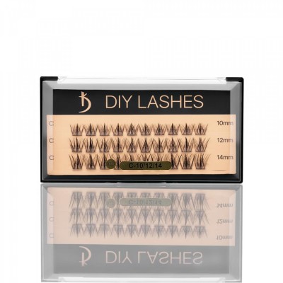 Βλεφαρίδες σε Τούφες DIY LASHES 02B (0.07 C- 10 mm, 12 mm)