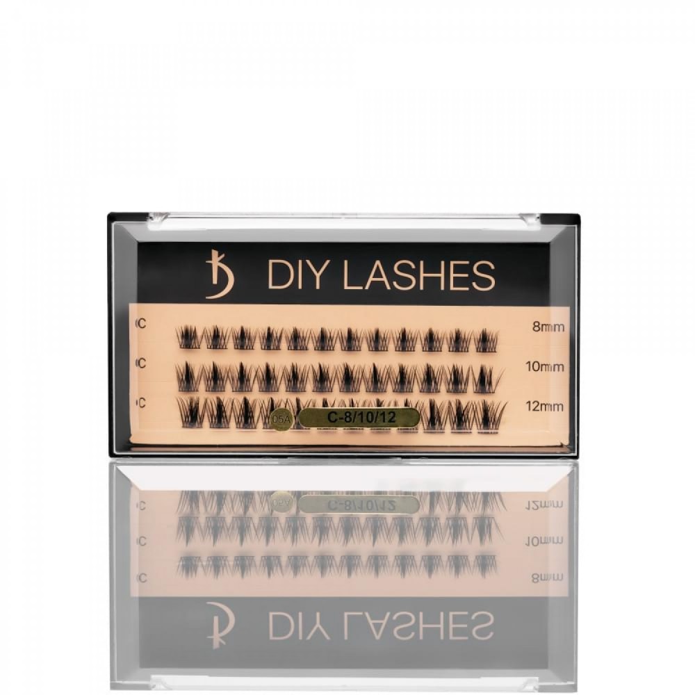 Βλεφαρίδες σε Τούφες DIY LASHES 05A (0.07 C-8 mm, 10 mm, 12 mm)
